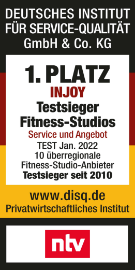 NTV Testsieger Fitness-Studios 2022 - 1. Platz